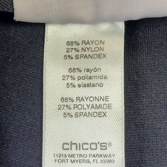 Chico’s fabulously slimming black ankle pants size 2 - Picture 9 of 10